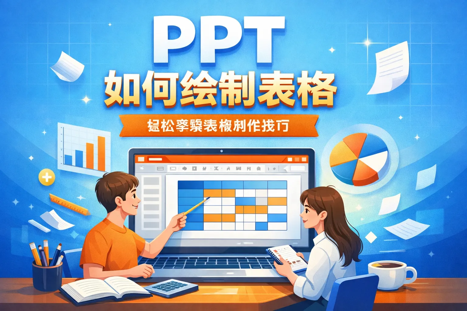 ppt如何绘制表格