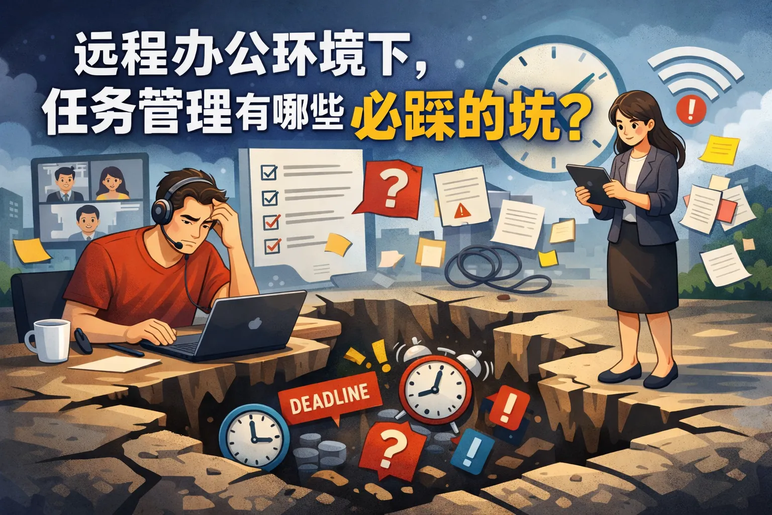 远程办公环境下,任务管理有哪些必踩的坑?