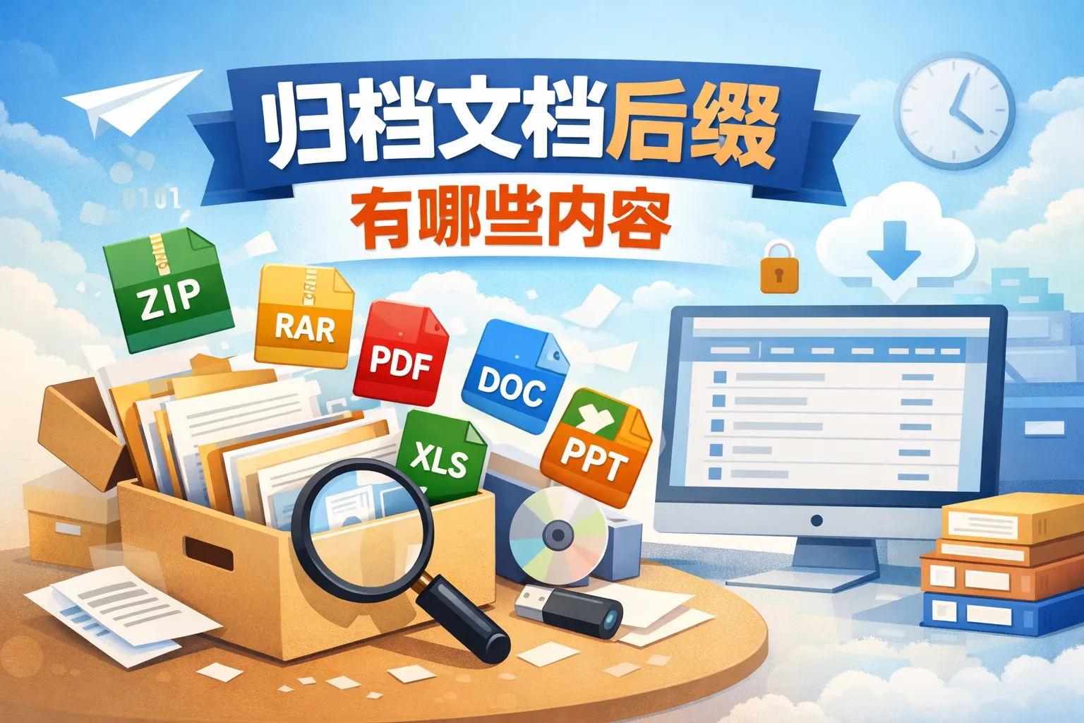 归档文档后缀有哪些内容