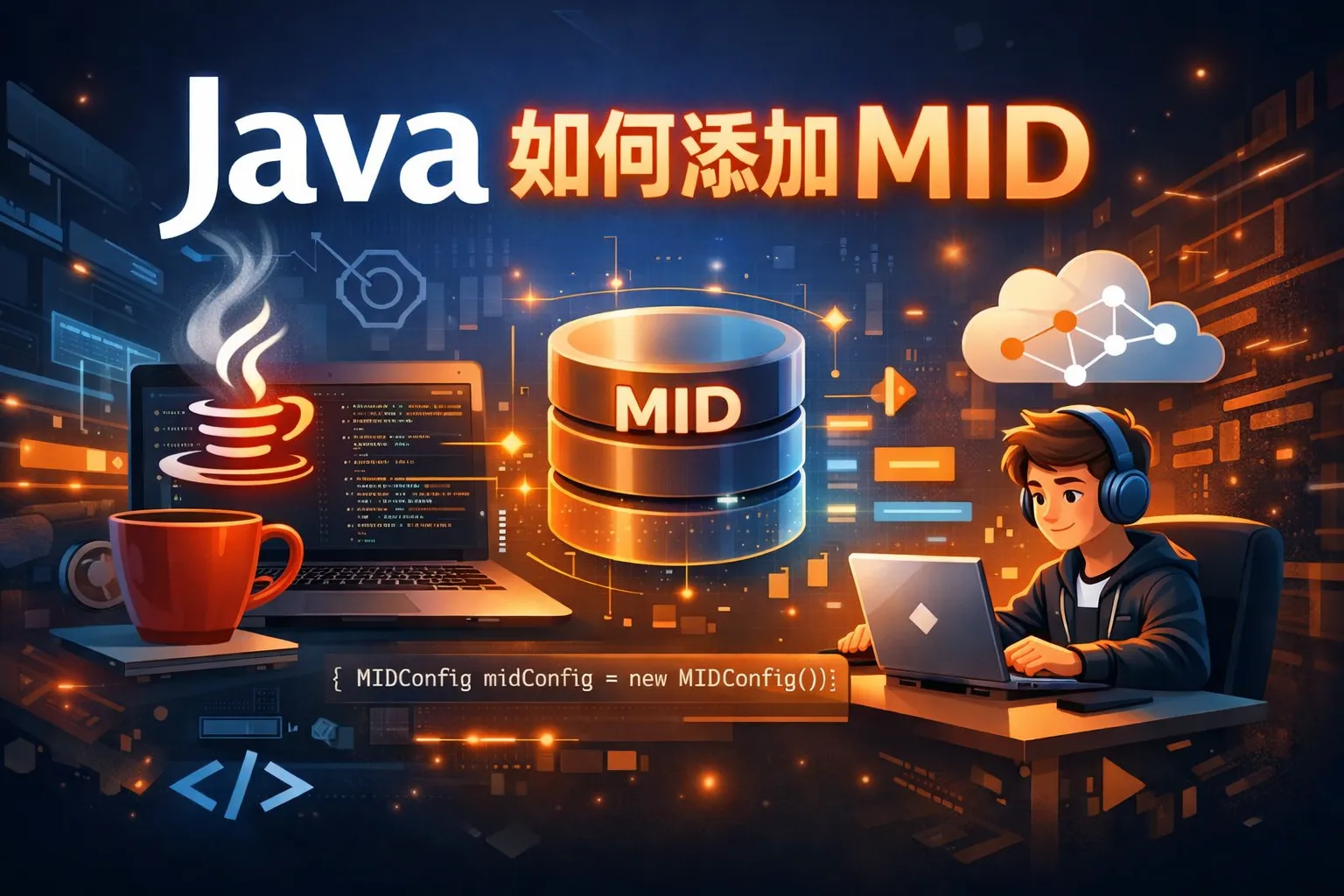 java如何添加mid