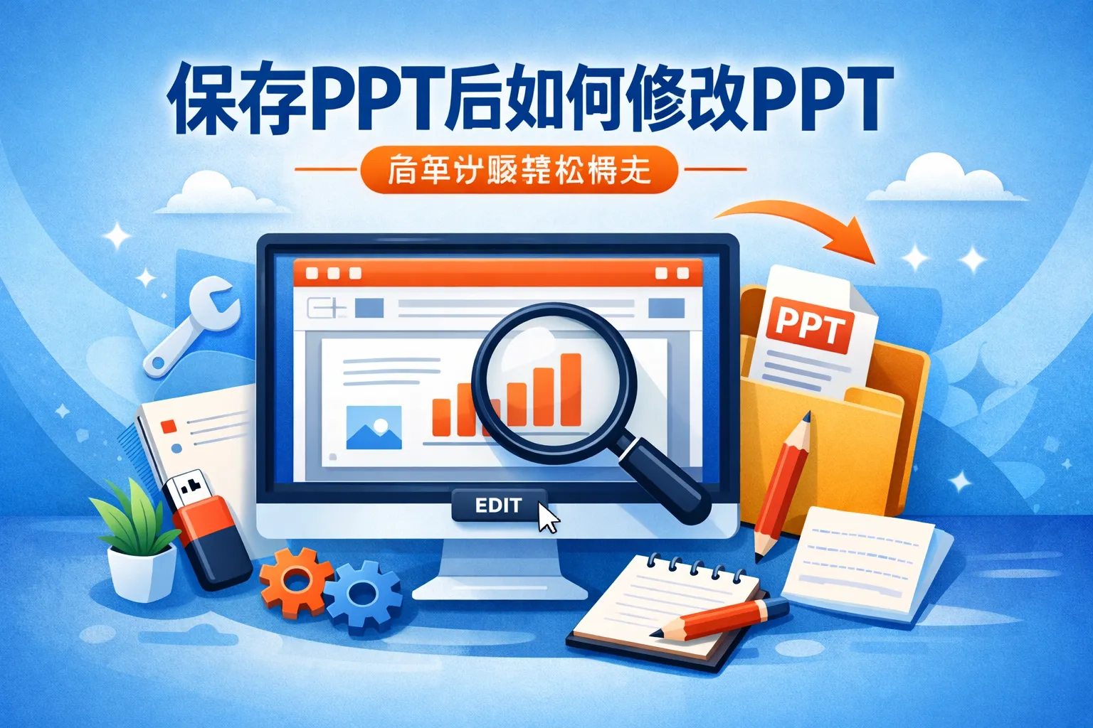 保存ppt后如何修改ppt