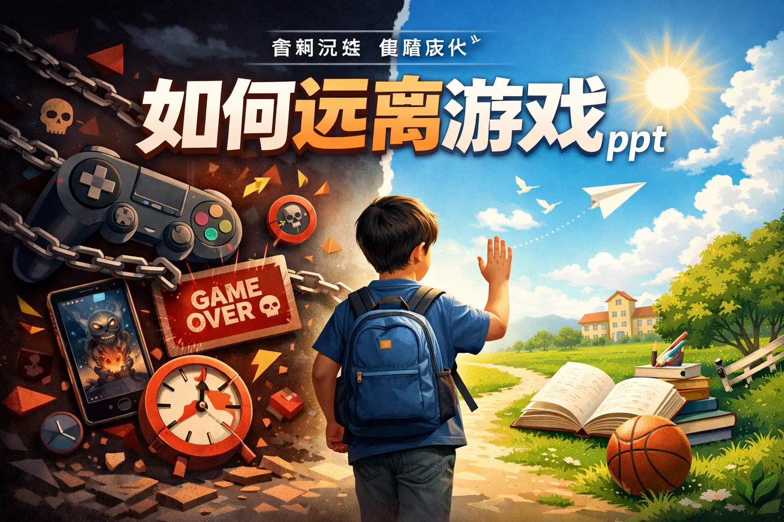 如何远离游戏ppt