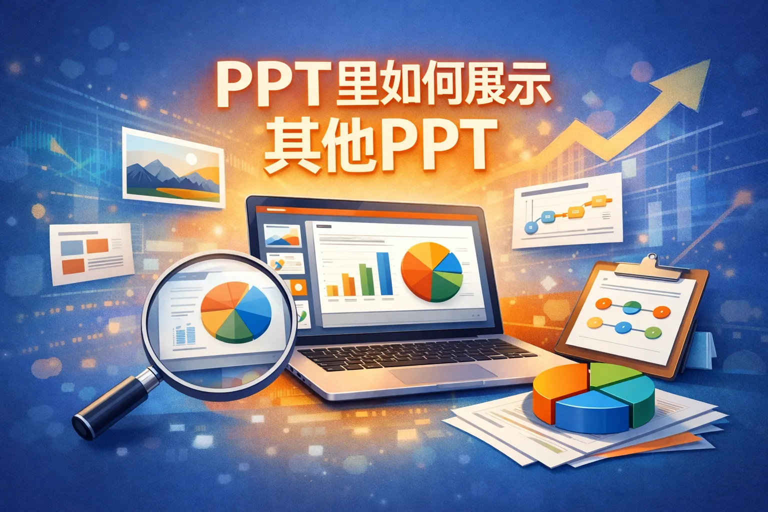ppt里如何展示其他ppt