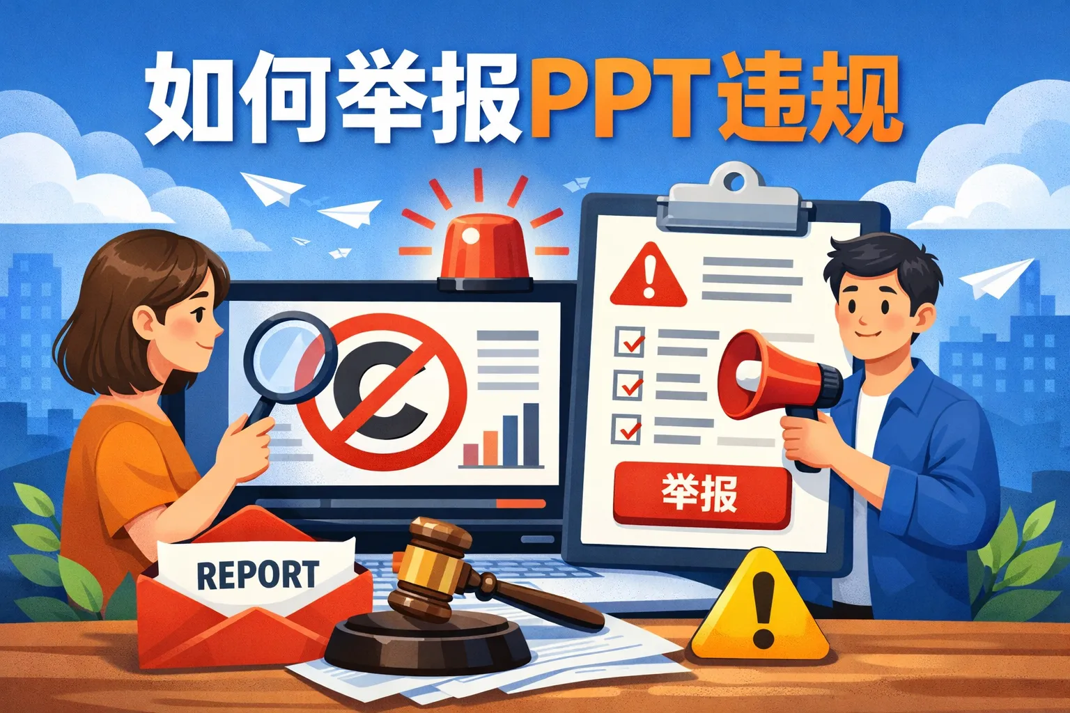 如何举报ppt违规
