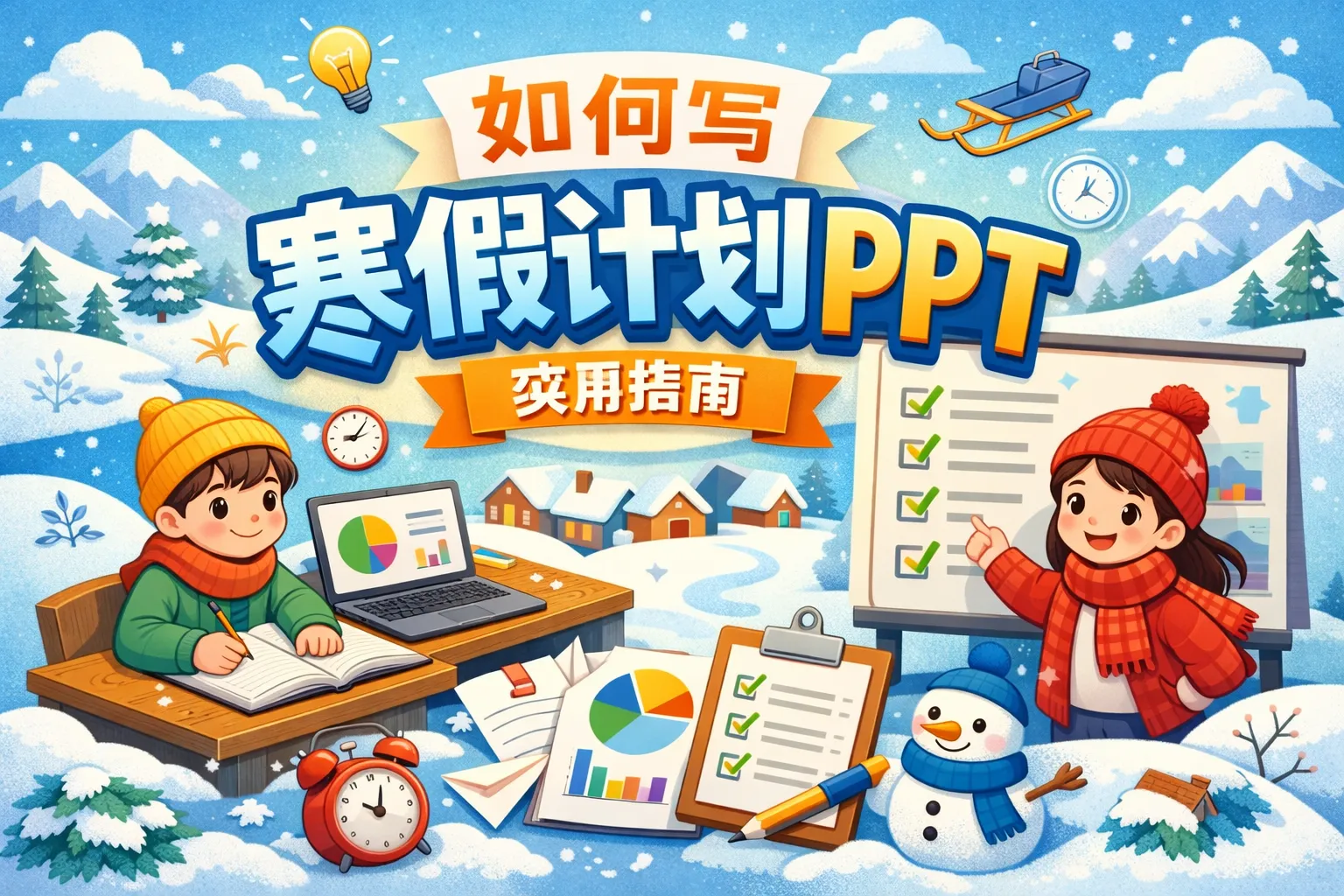 如何写寒假计划ppt