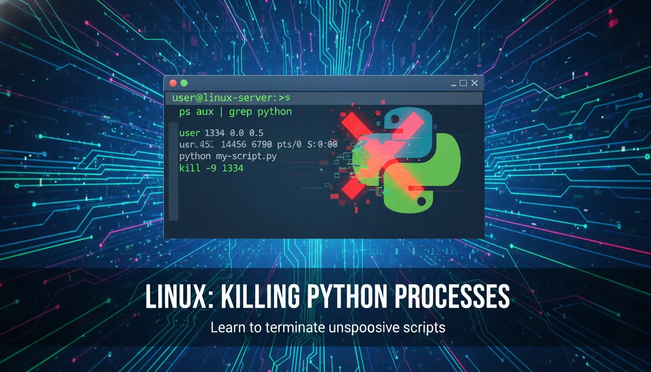 linux 如何结束python