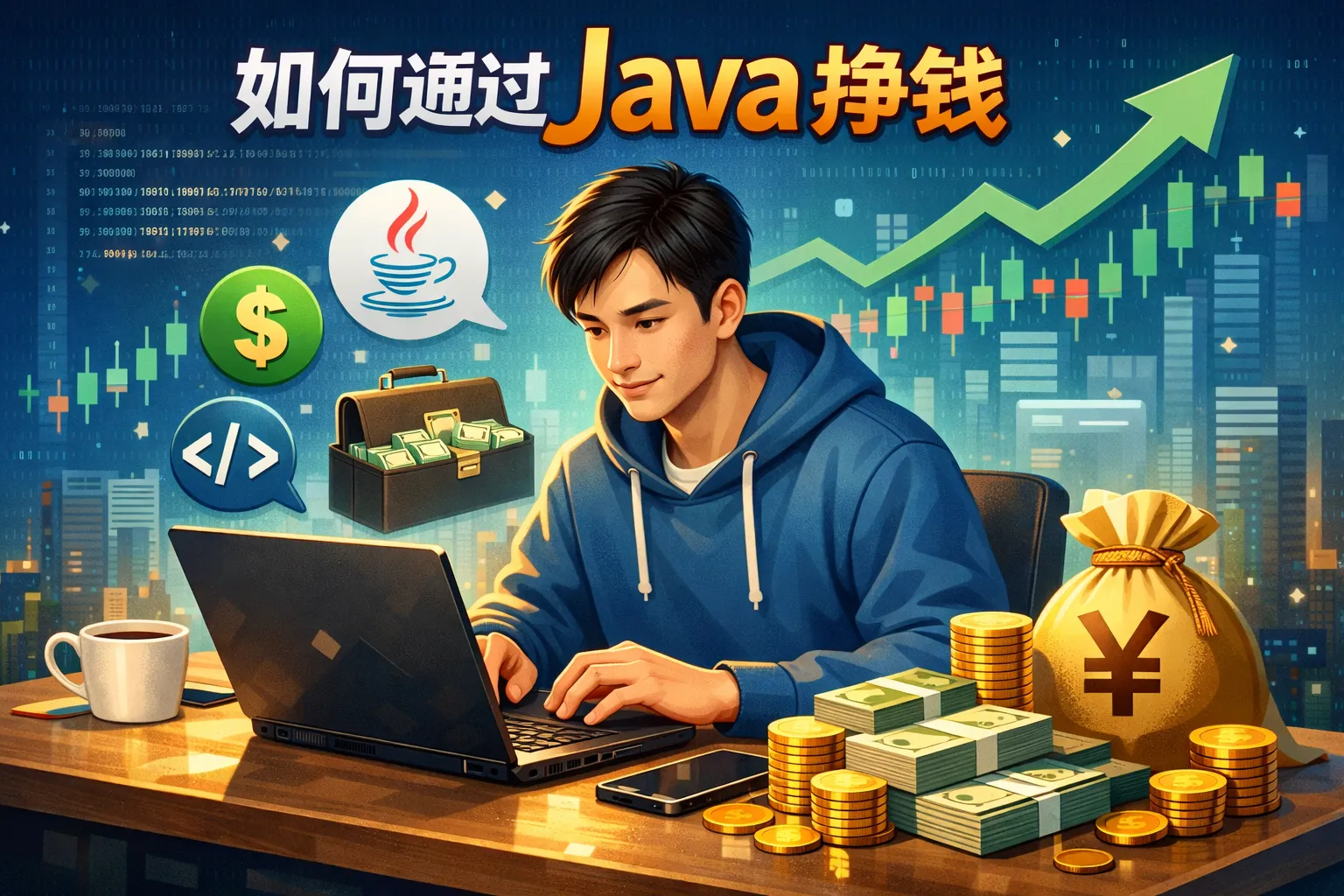如何通过java挣钱