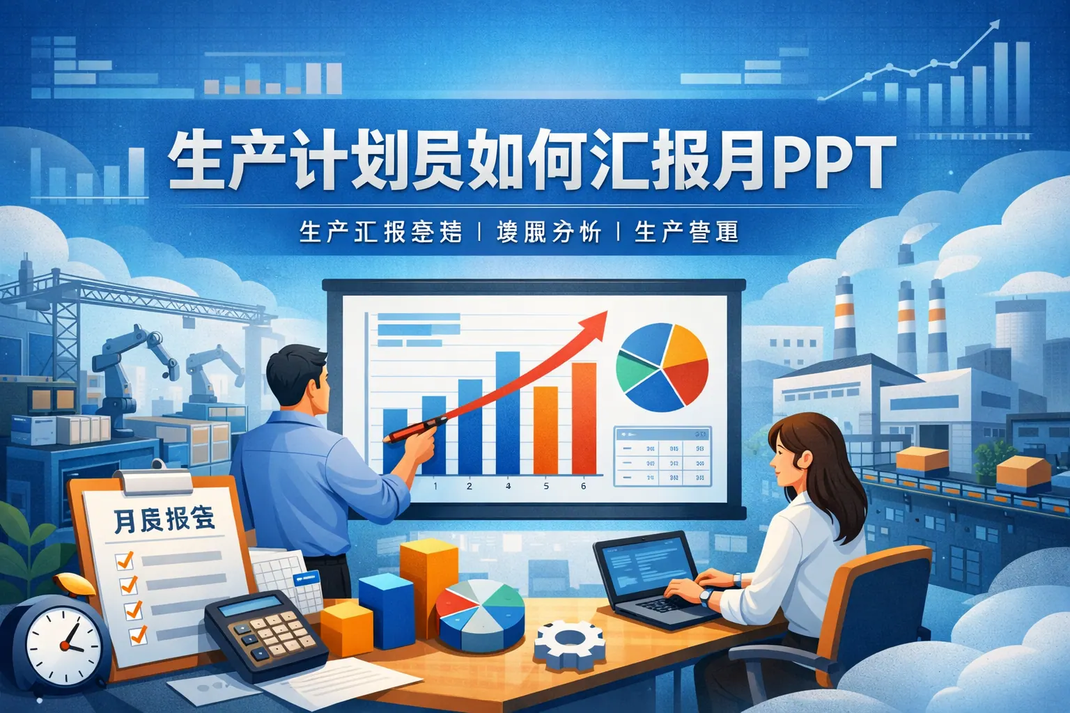 生产计划员如何汇报月ppt