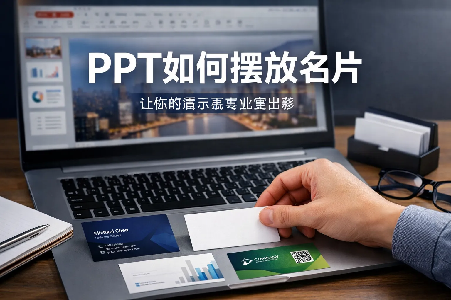 ppt如何摆放名片