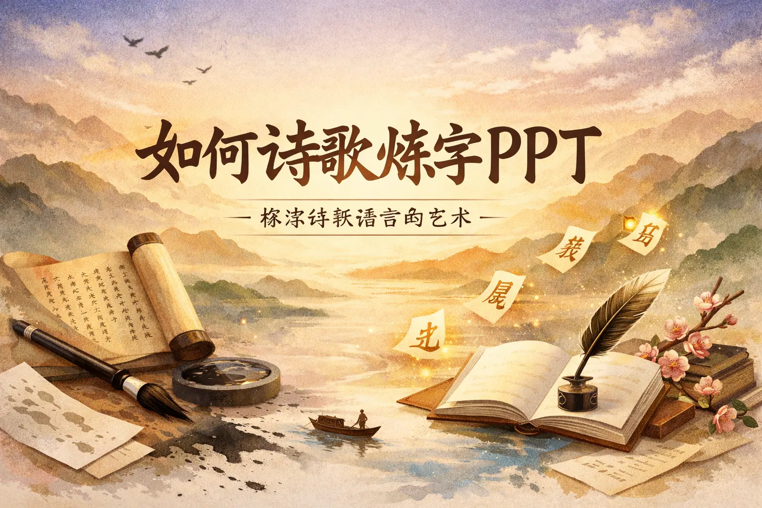 如何诗歌炼字ppt