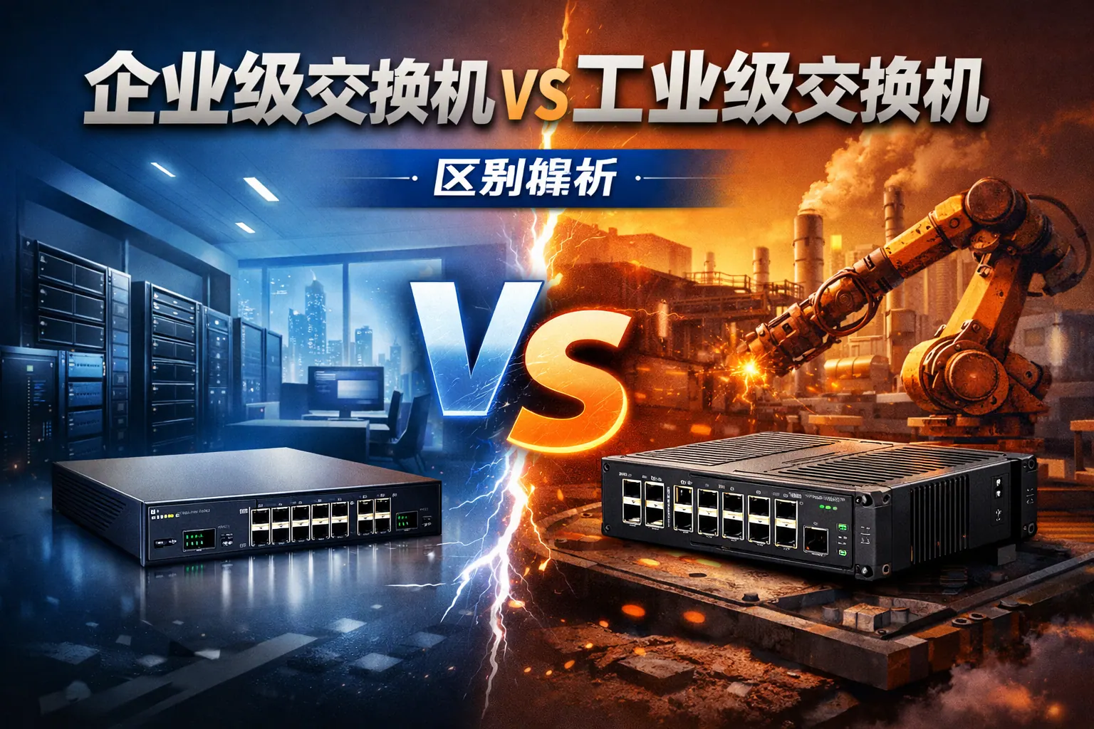 企业级工业级交换机区别