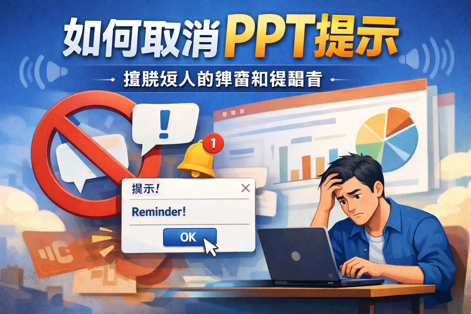 如何取消ppt提示