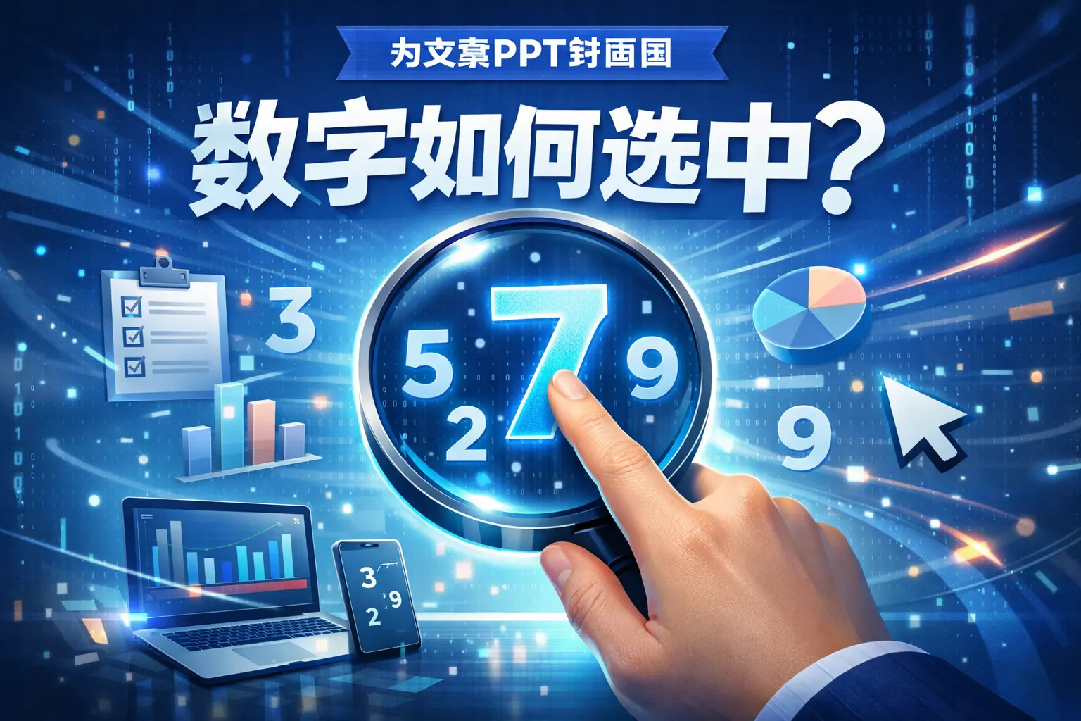 ppt数字如何选中