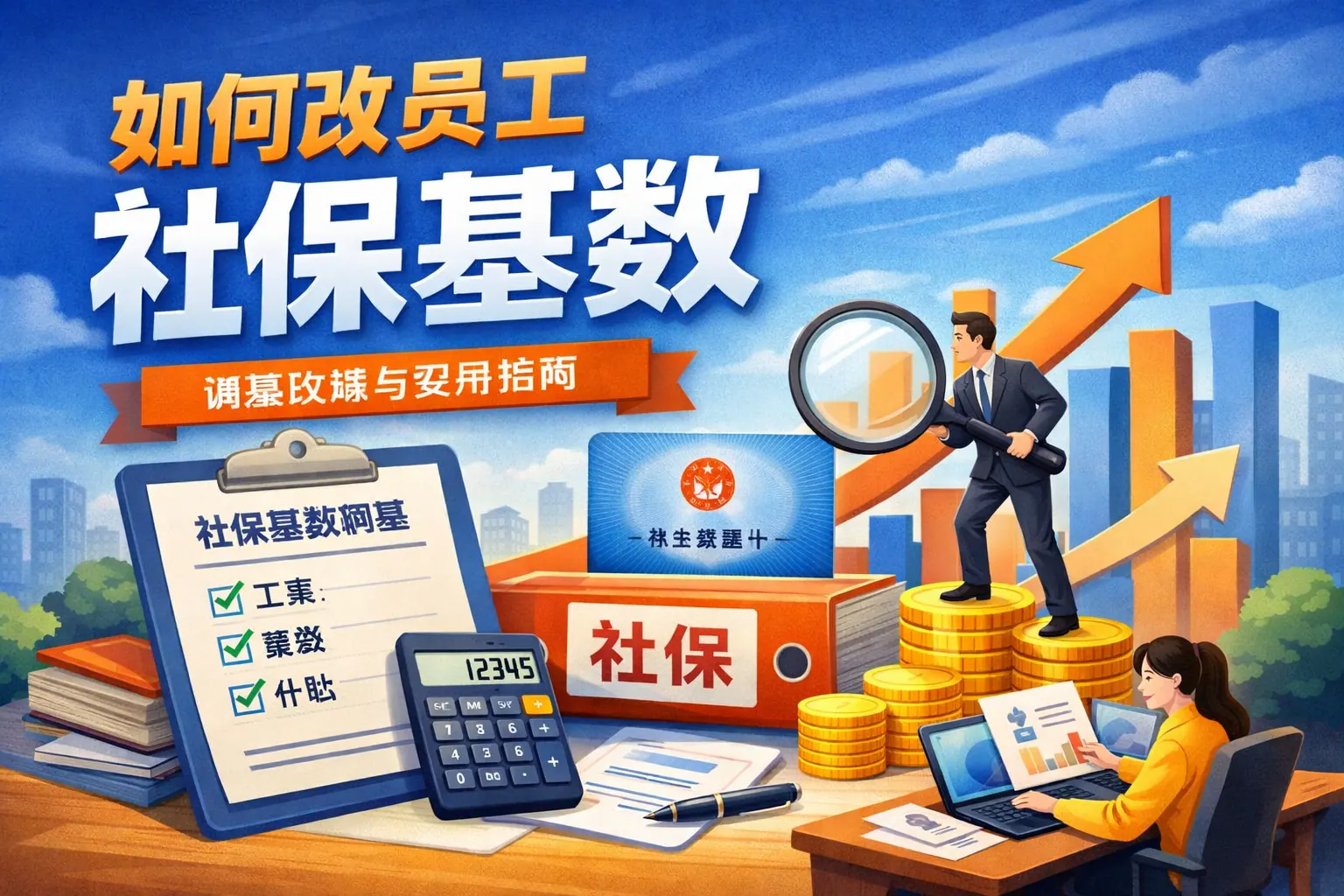 如何改员工社保基数