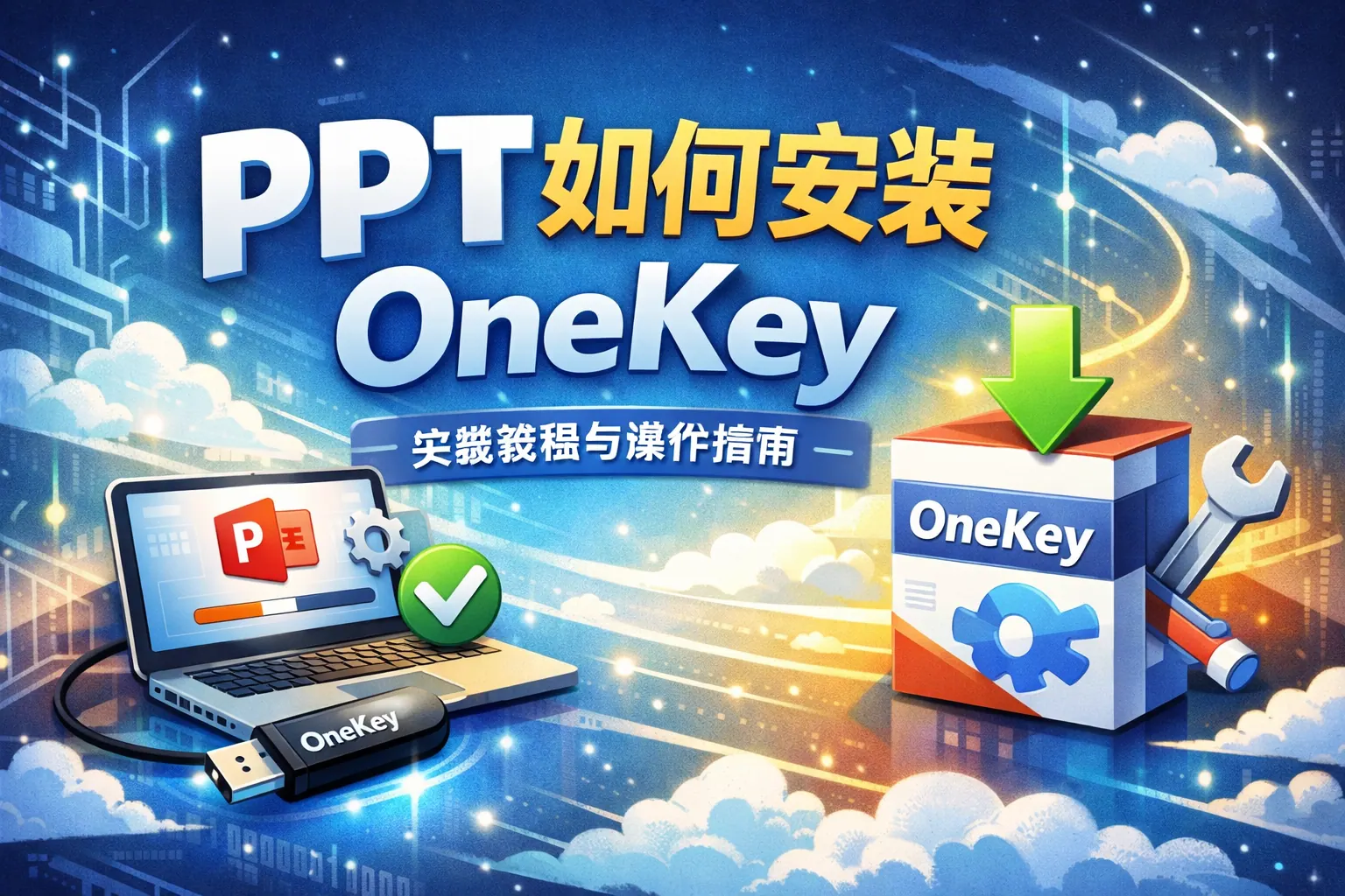 ppt如何安装 onekey
