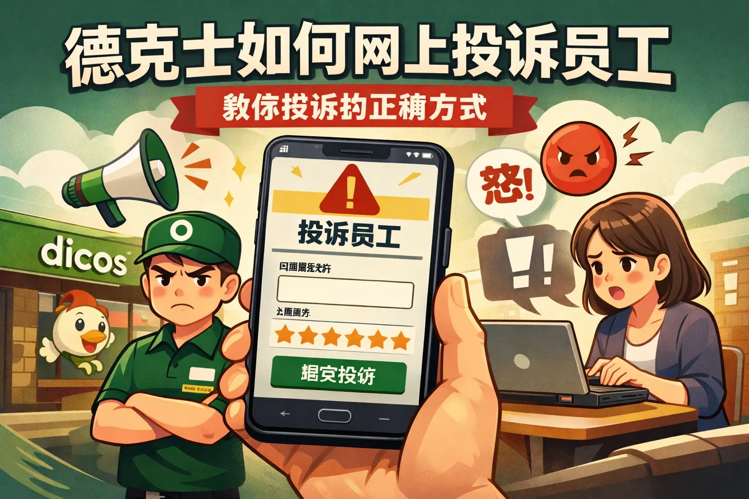 德克士如何网上投诉员工