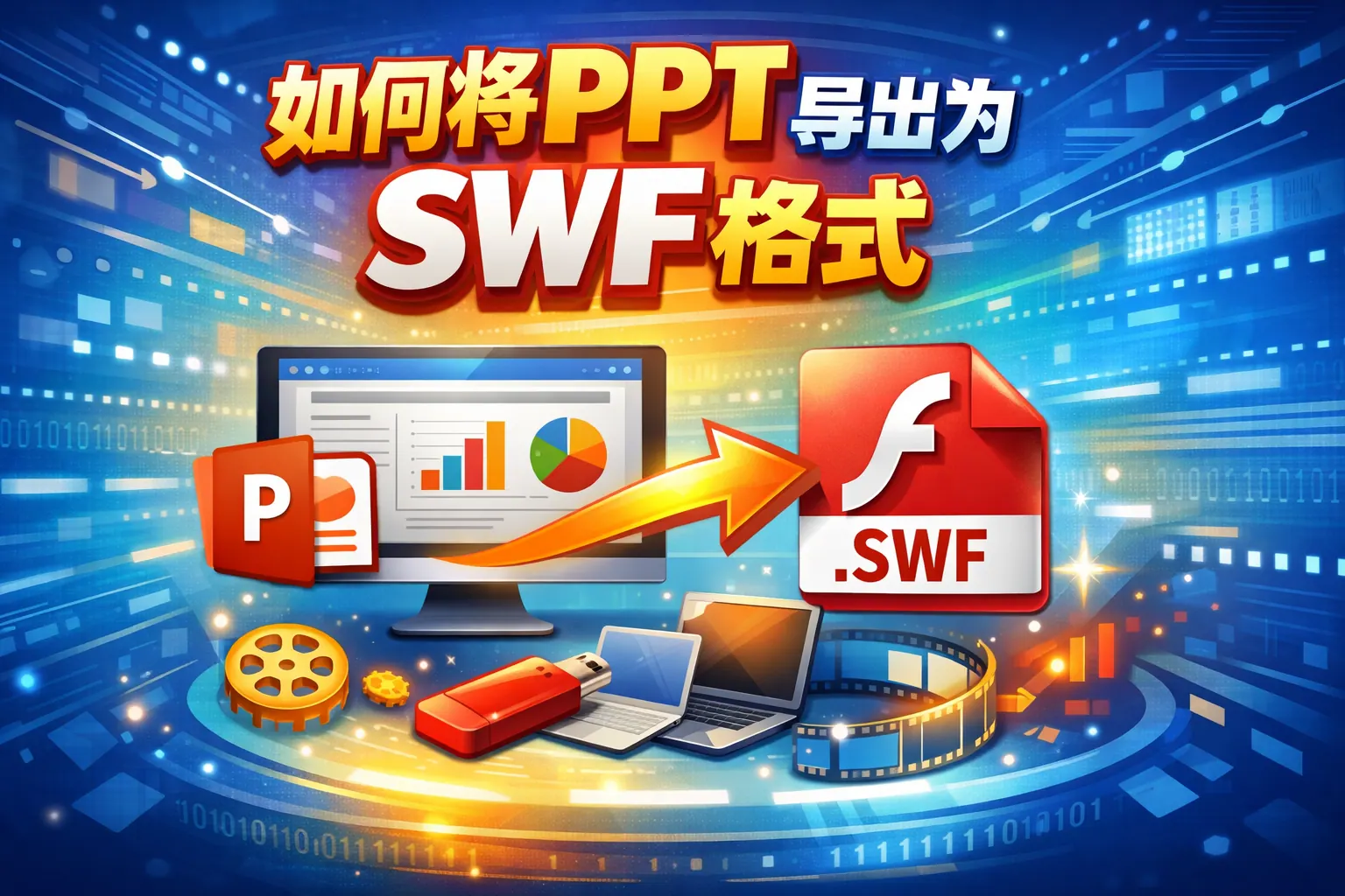 如何将ppt导出为swf格式