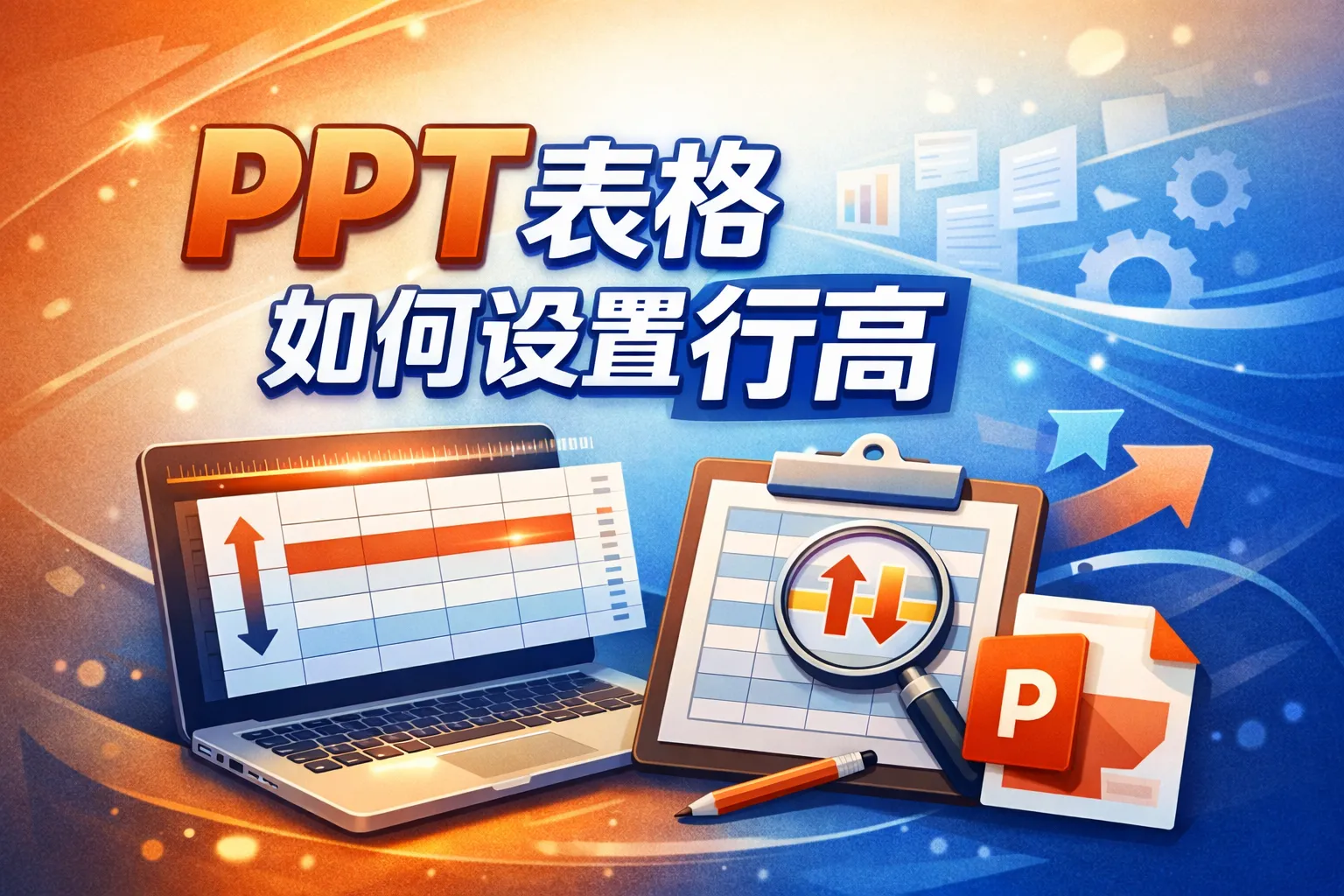 ppt表格如何设置行高