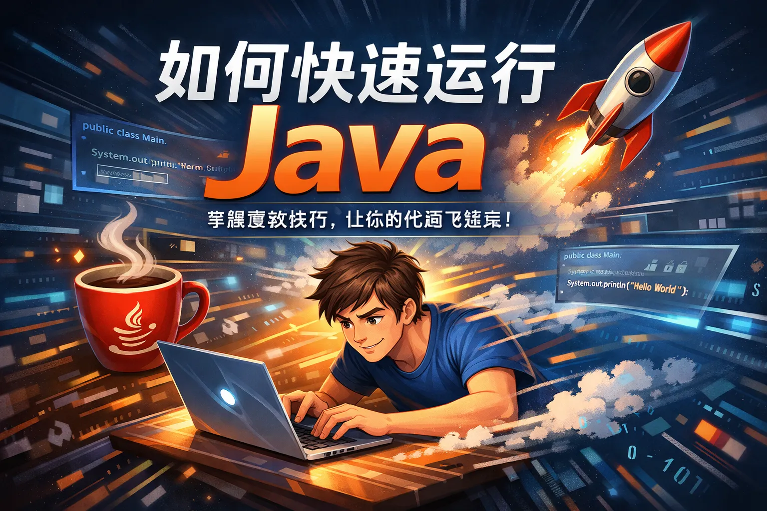 如何快速运行java