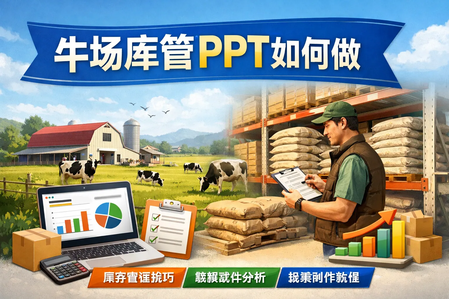 牛场库管ppt如何做