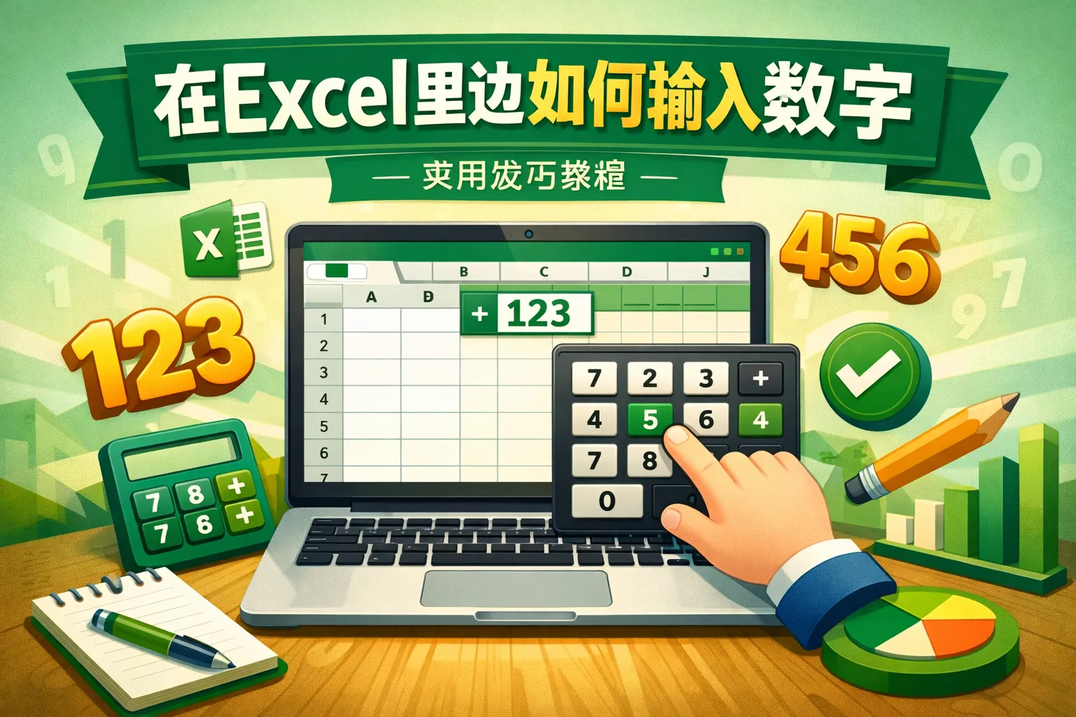 在excel里边如何输入数字