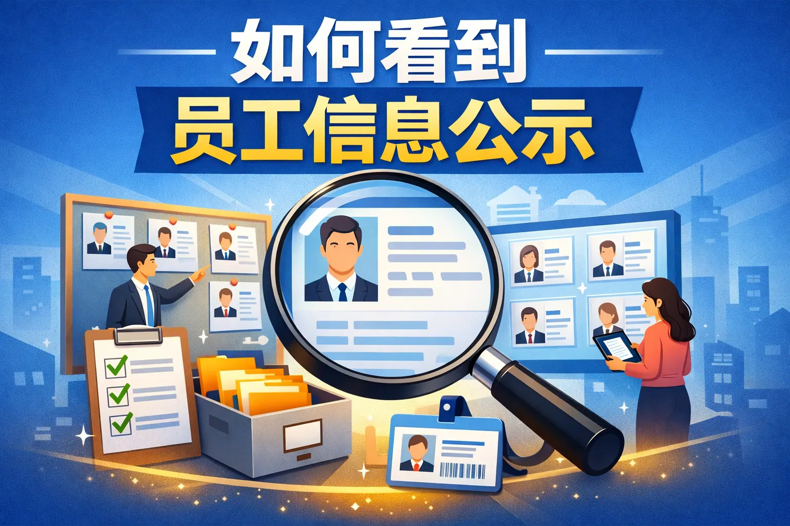 如何看到员工信息公示