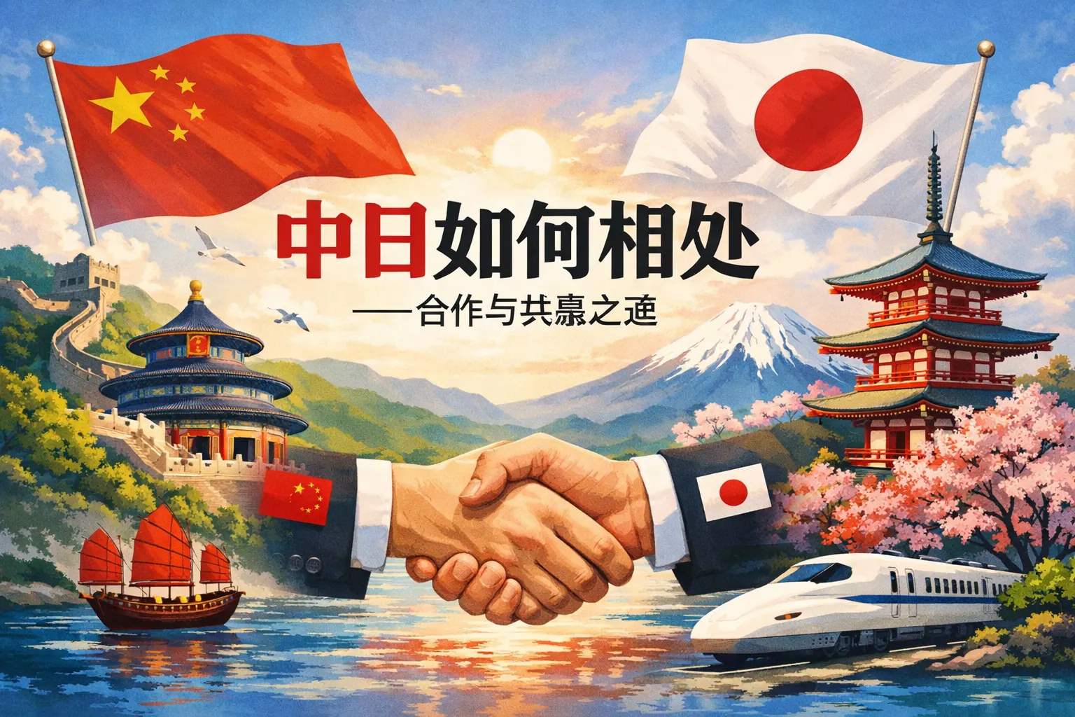 中日如何相处ppt