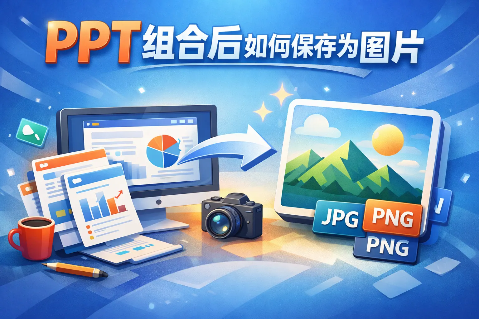 ppt组合后如何保存为图片