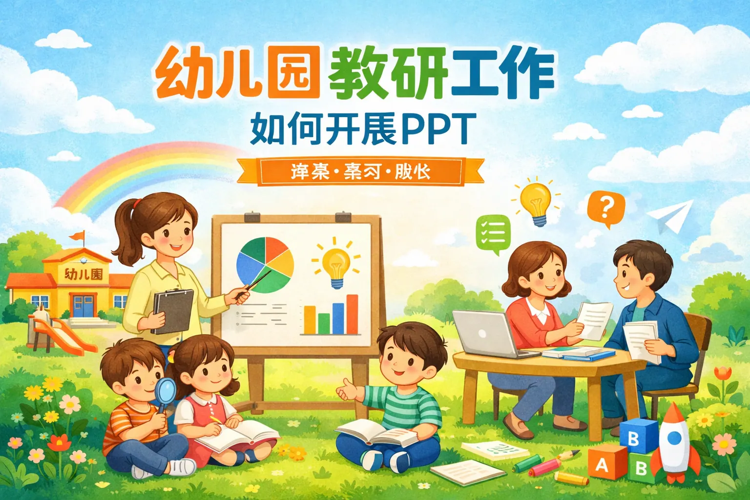 幼儿园教研工作如何开展PPT
