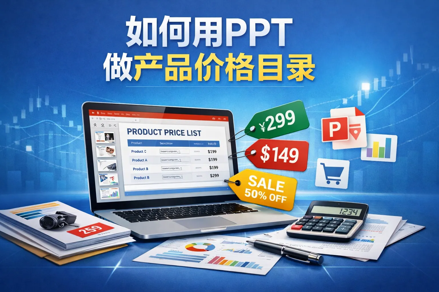 如何用ppt做产品价格目录