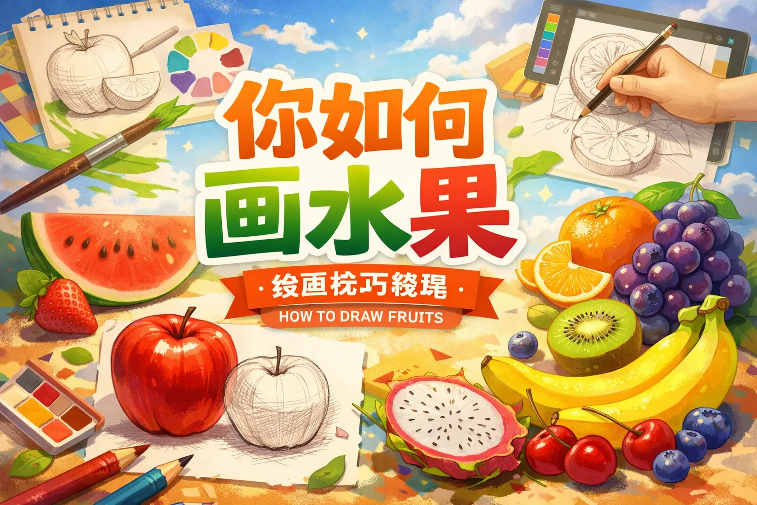 ppt你如何画水果