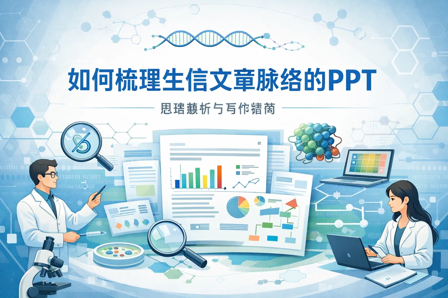 如何梳理生信文章脉络的ppt