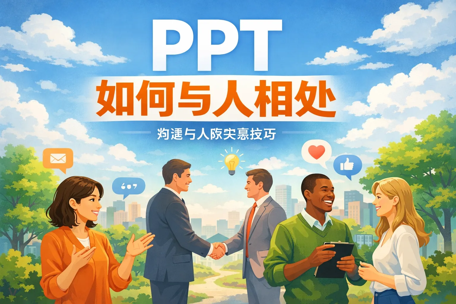 ppt如何与人相处