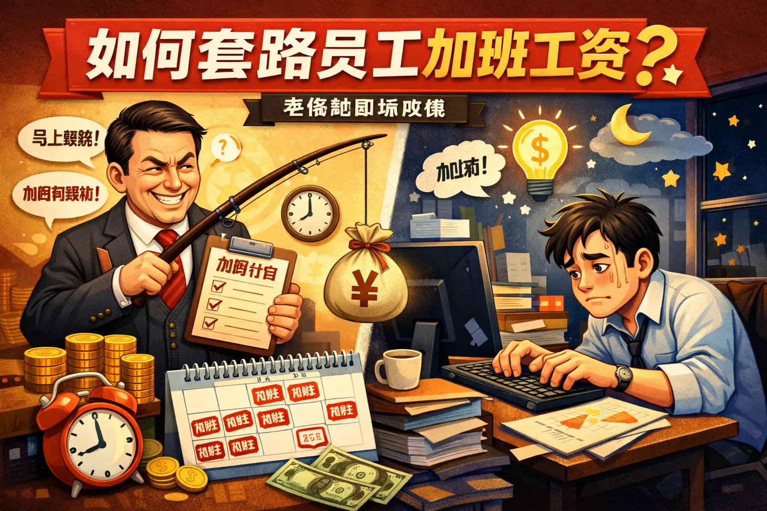 如何套路员工加班工资