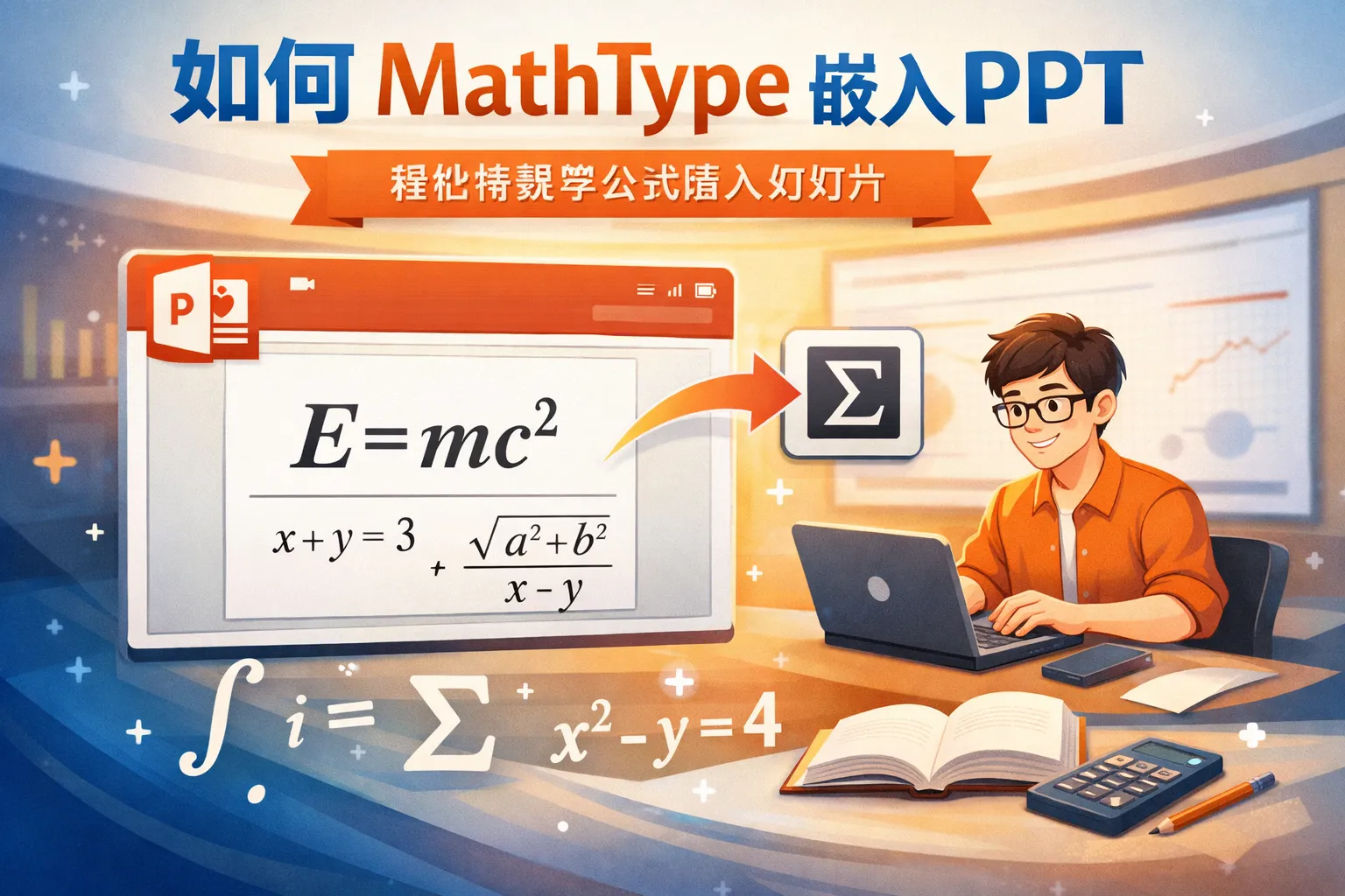 如何mathtype嵌入ppt