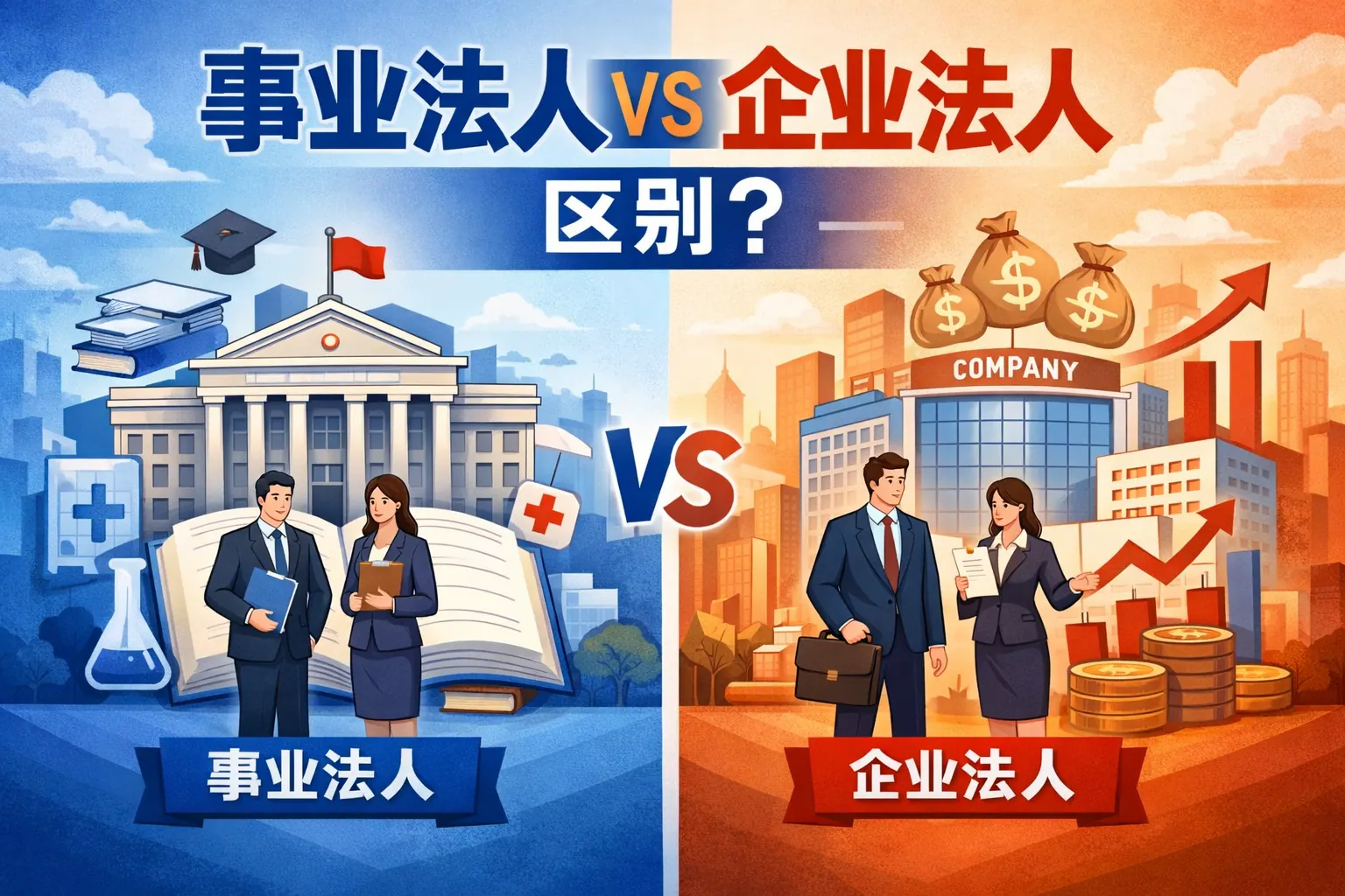 事业法人企业法人区别
