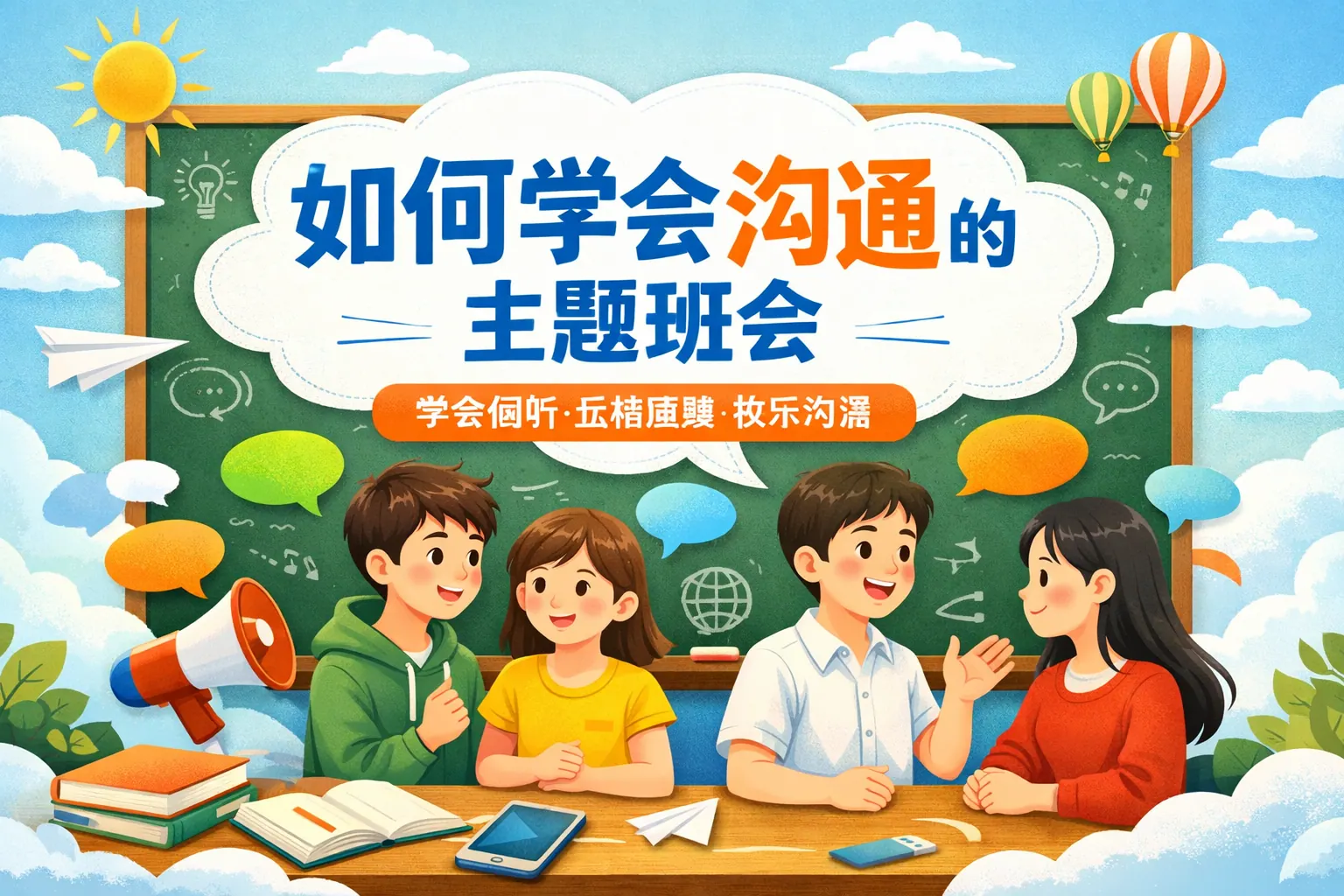 如何学会沟通的主题班会ppt课件
