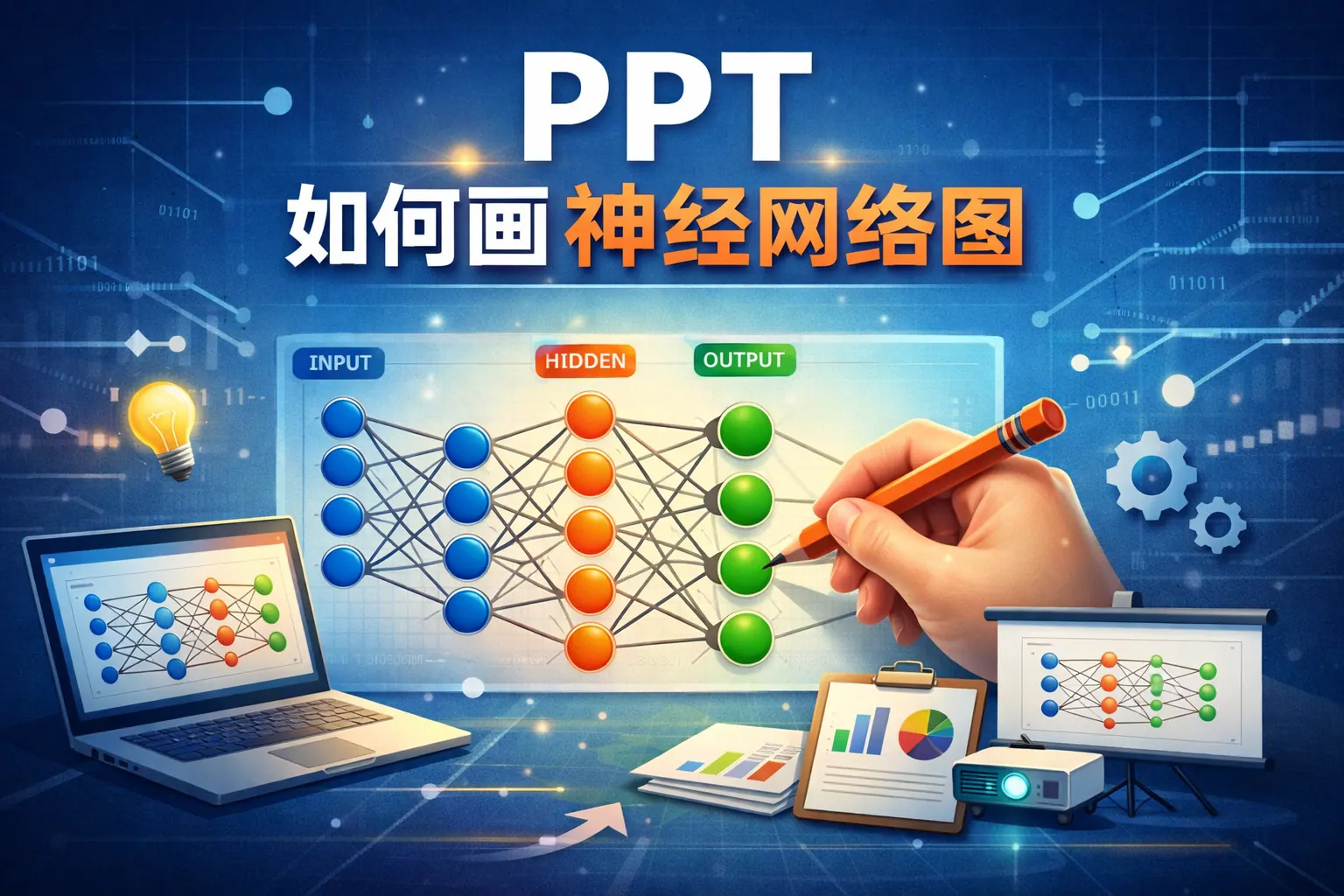 ppt如何画神经网络图