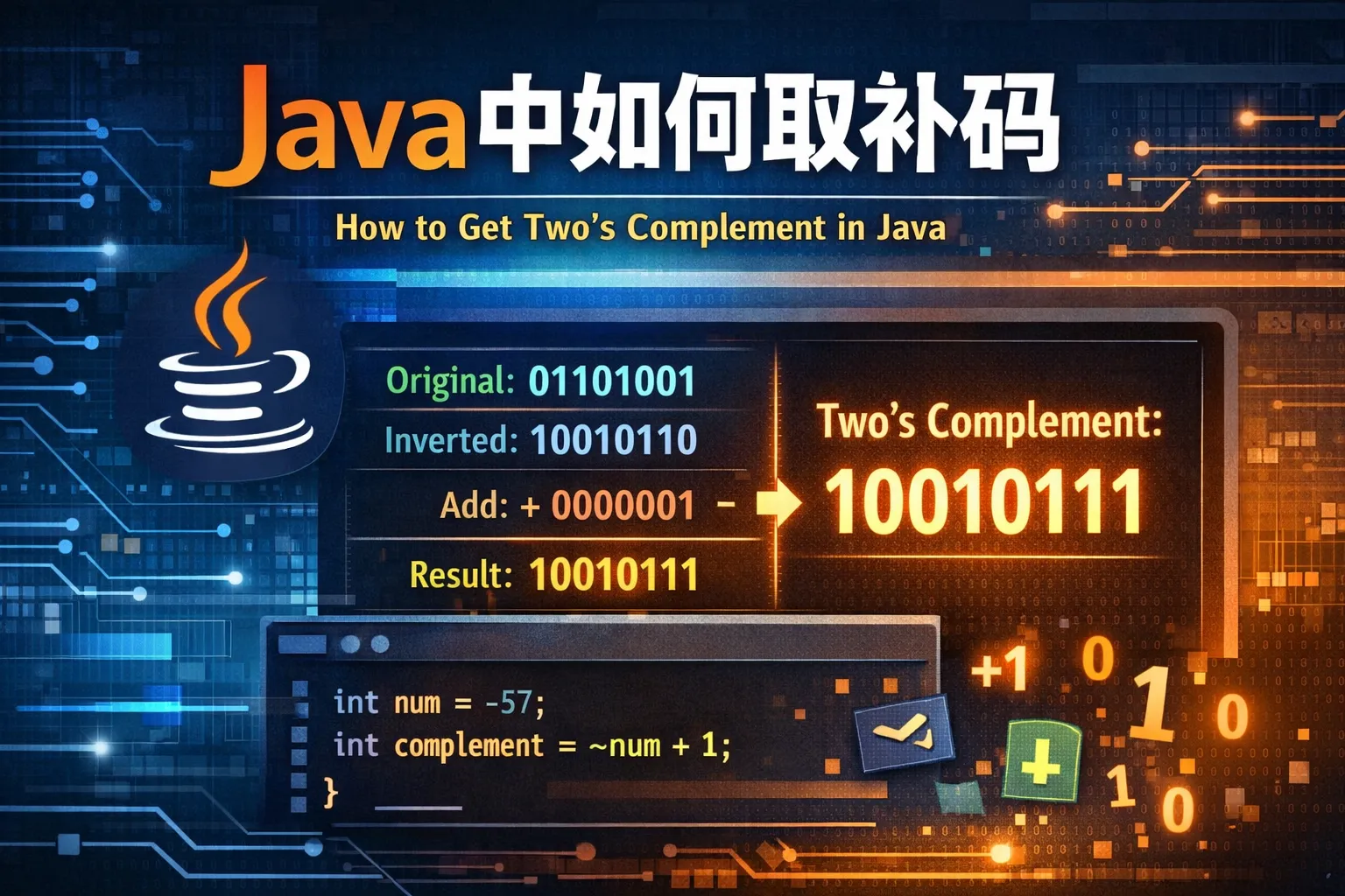 java中如何取补码