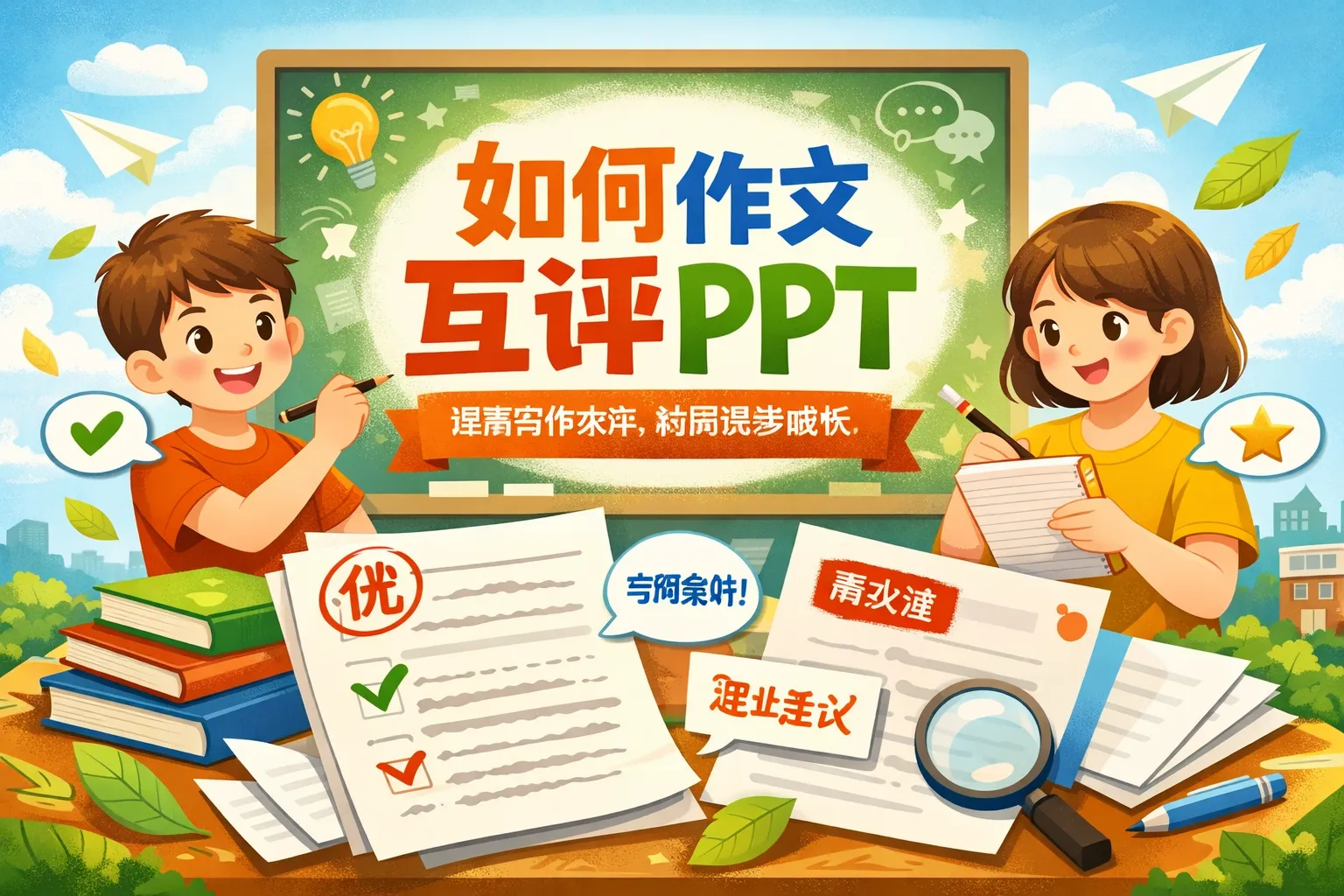 如何作文互评ppt