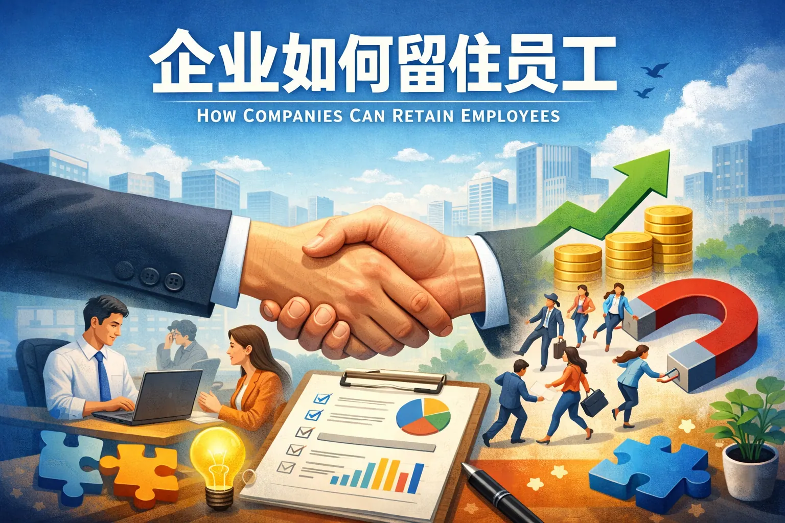 企业如何留住员工论文