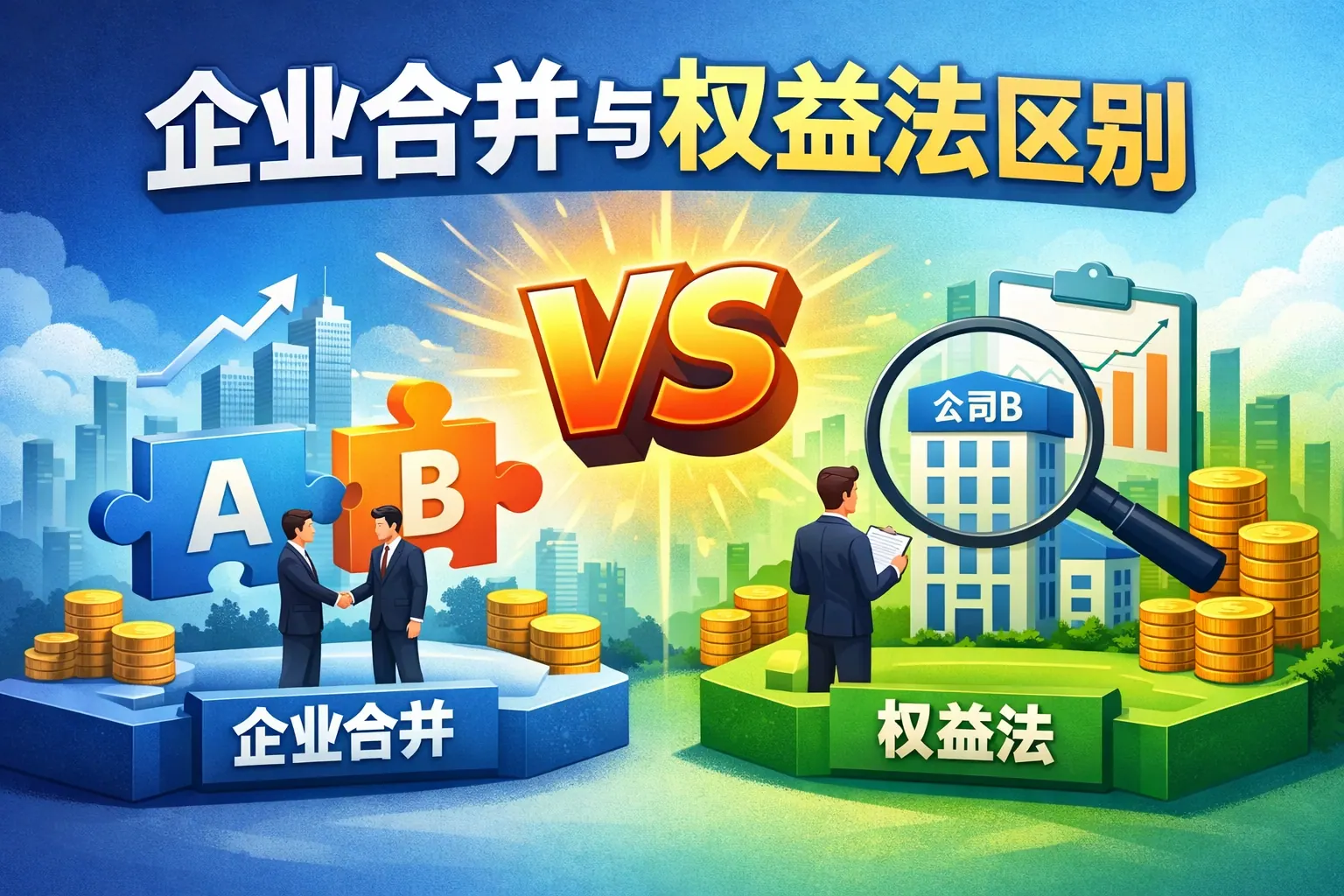 企业合并与权益法区别