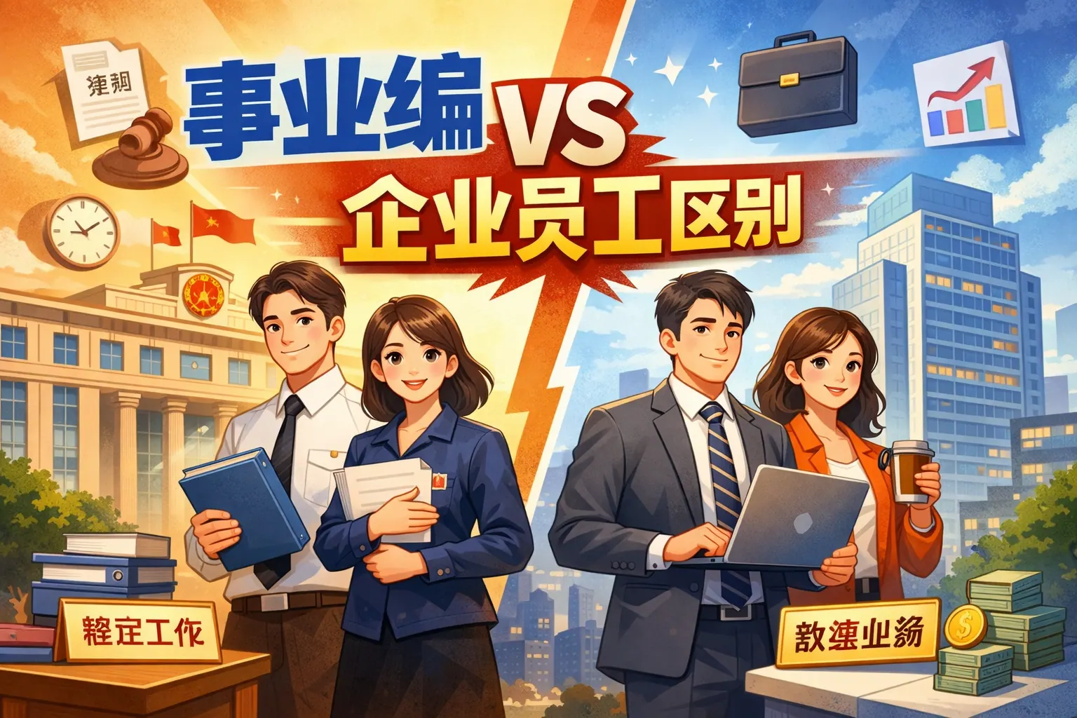 事业编 企业员工区别