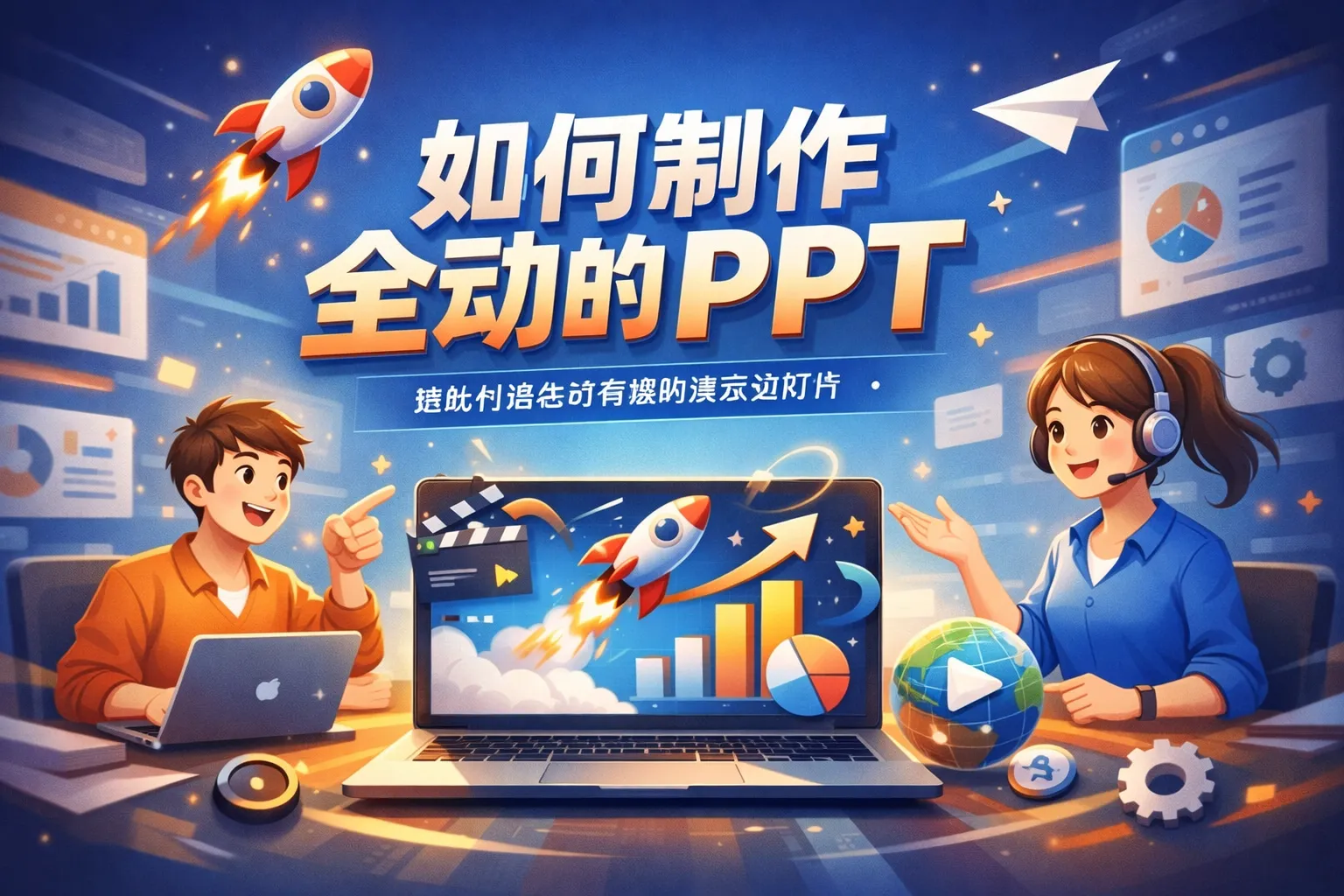 如何制作全动的ppt