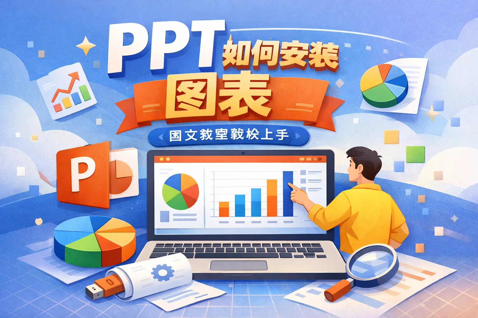 ppt如何安装图表