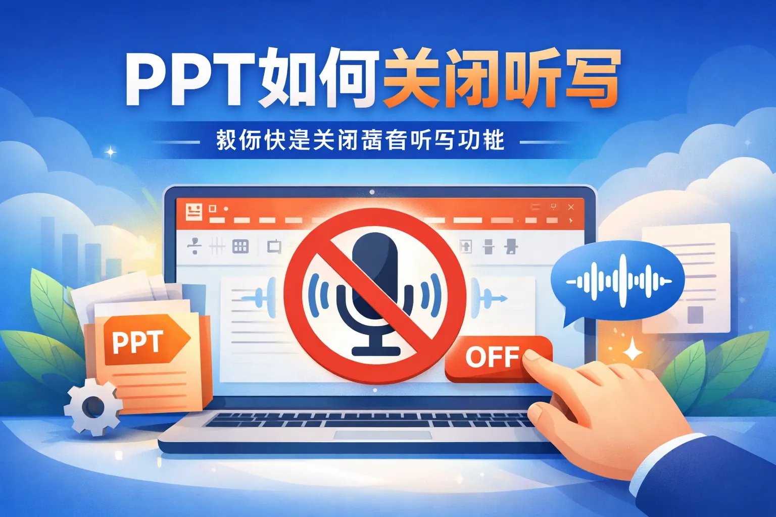 ppt如何关闭听写
