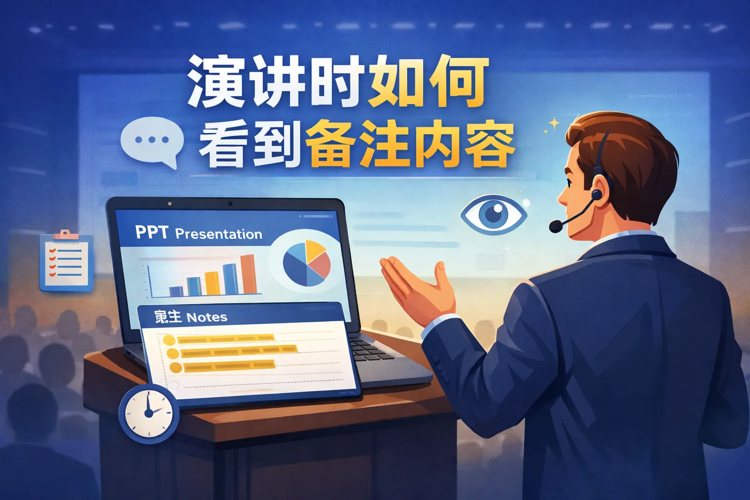 ppt演讲时如何看到备注内容