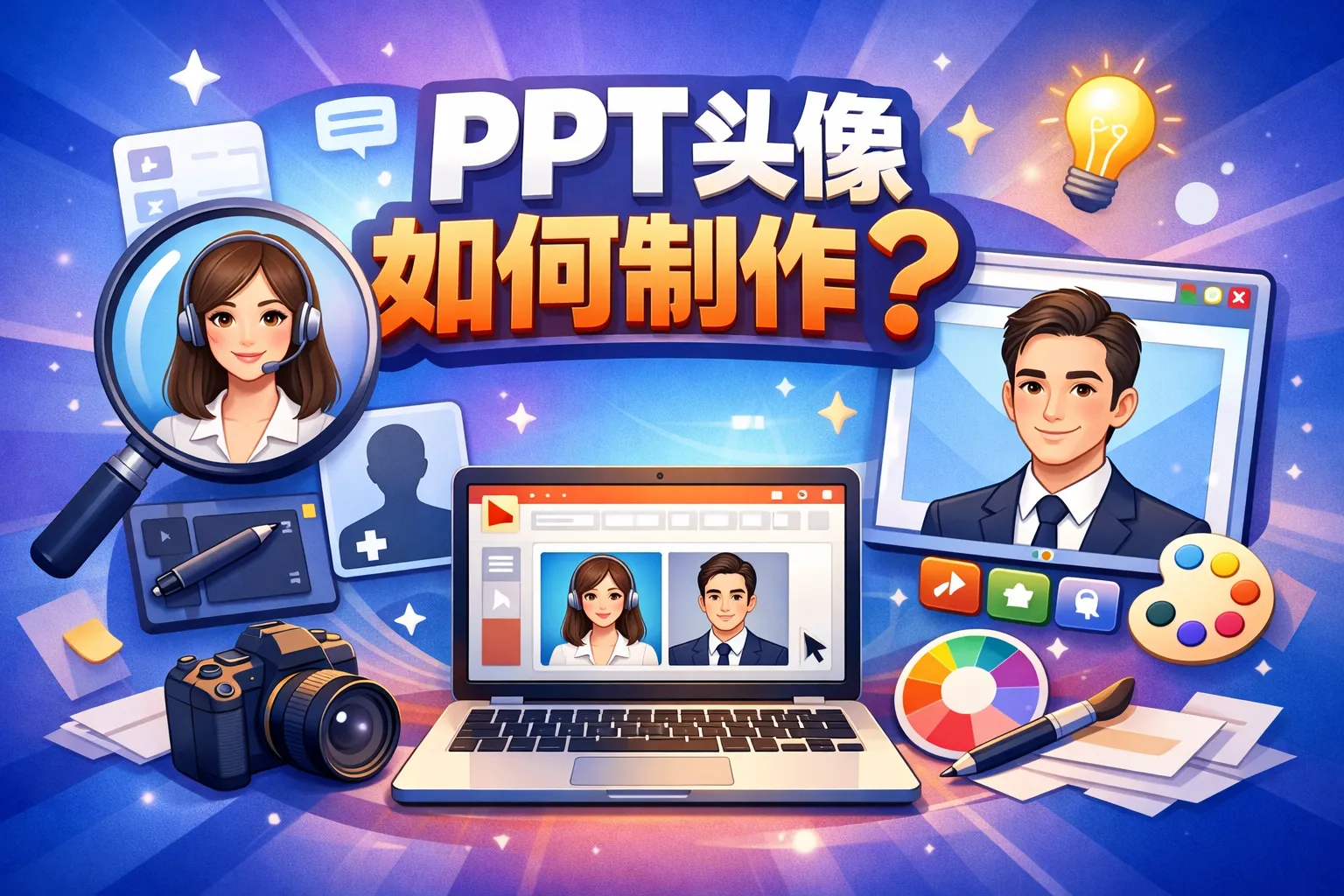 ppt头像如何制作
