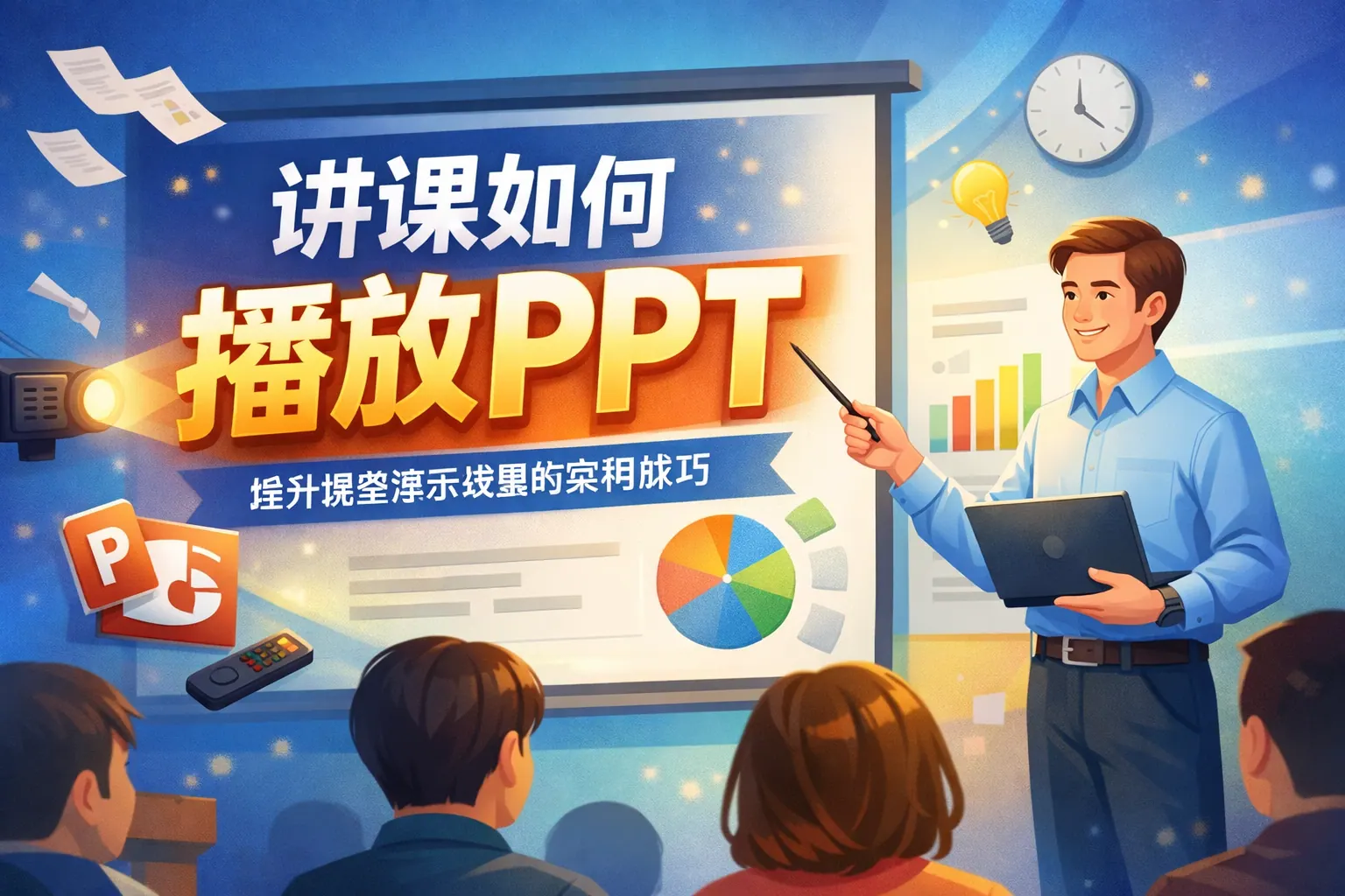 讲课如何播放ppt