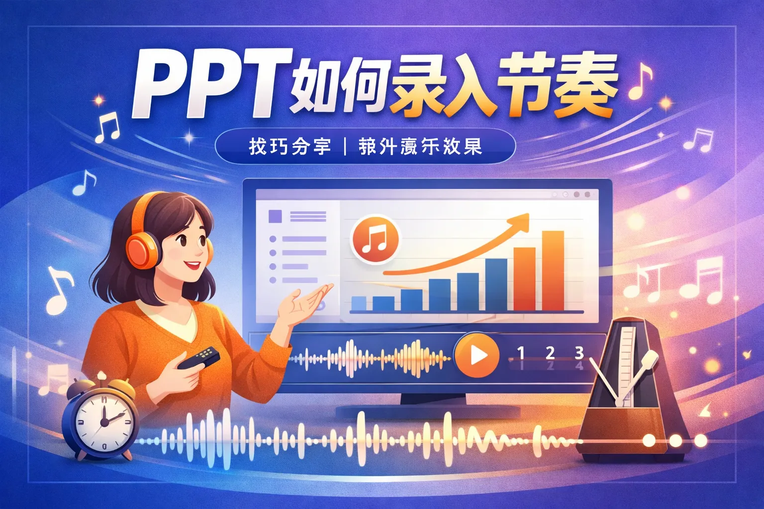 ppt如何录入节奏